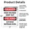 Signmission High Voltage Keep Out Bilingual Danger Sign, Plastic, 7in W x 10in L, 2PK OS-2PACK-DS-P-710-L-19391 - alternate 2